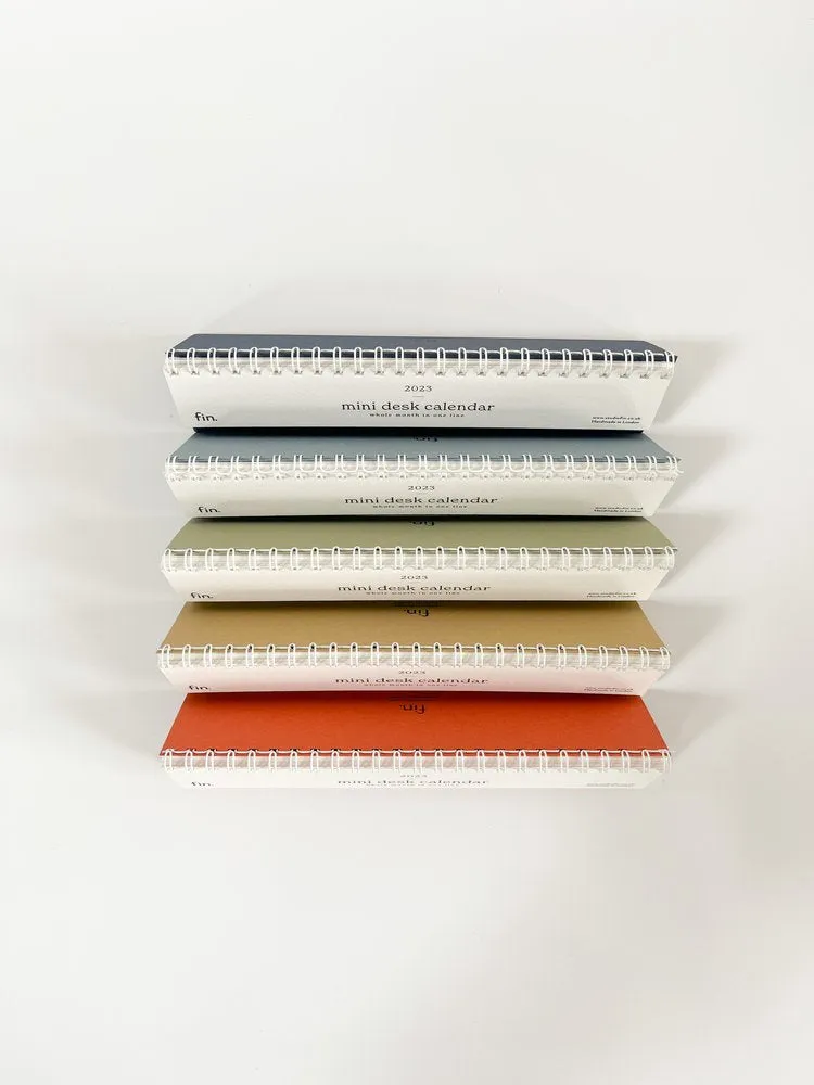 2024 Mini Desk Calendar in Navy