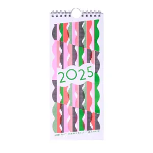 2025 Abstract Shapes Modern Risograph Wall Calendar by Mezzaluna Studio