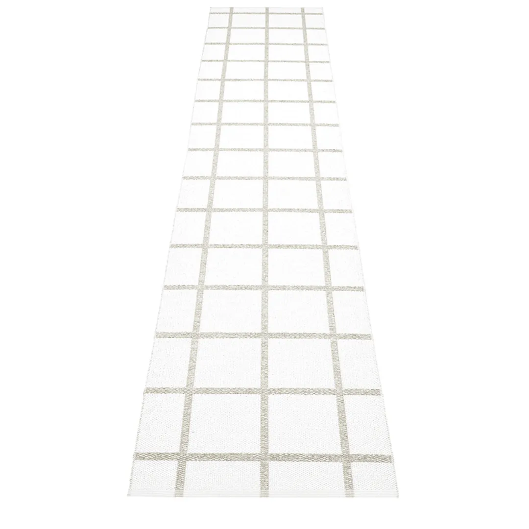 Ada Rug - White/Stone Metallic