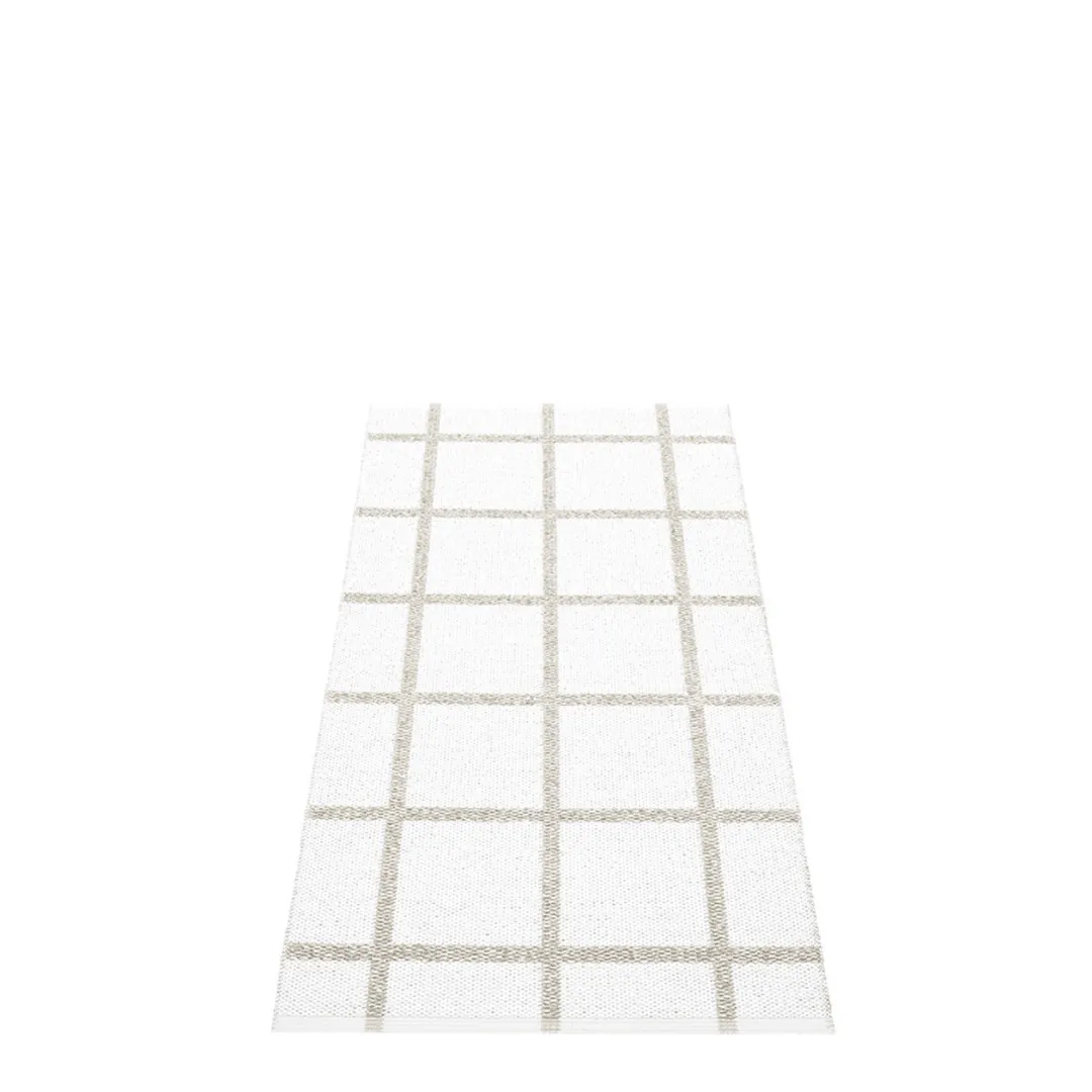 Ada Rug - White/Stone Metallic