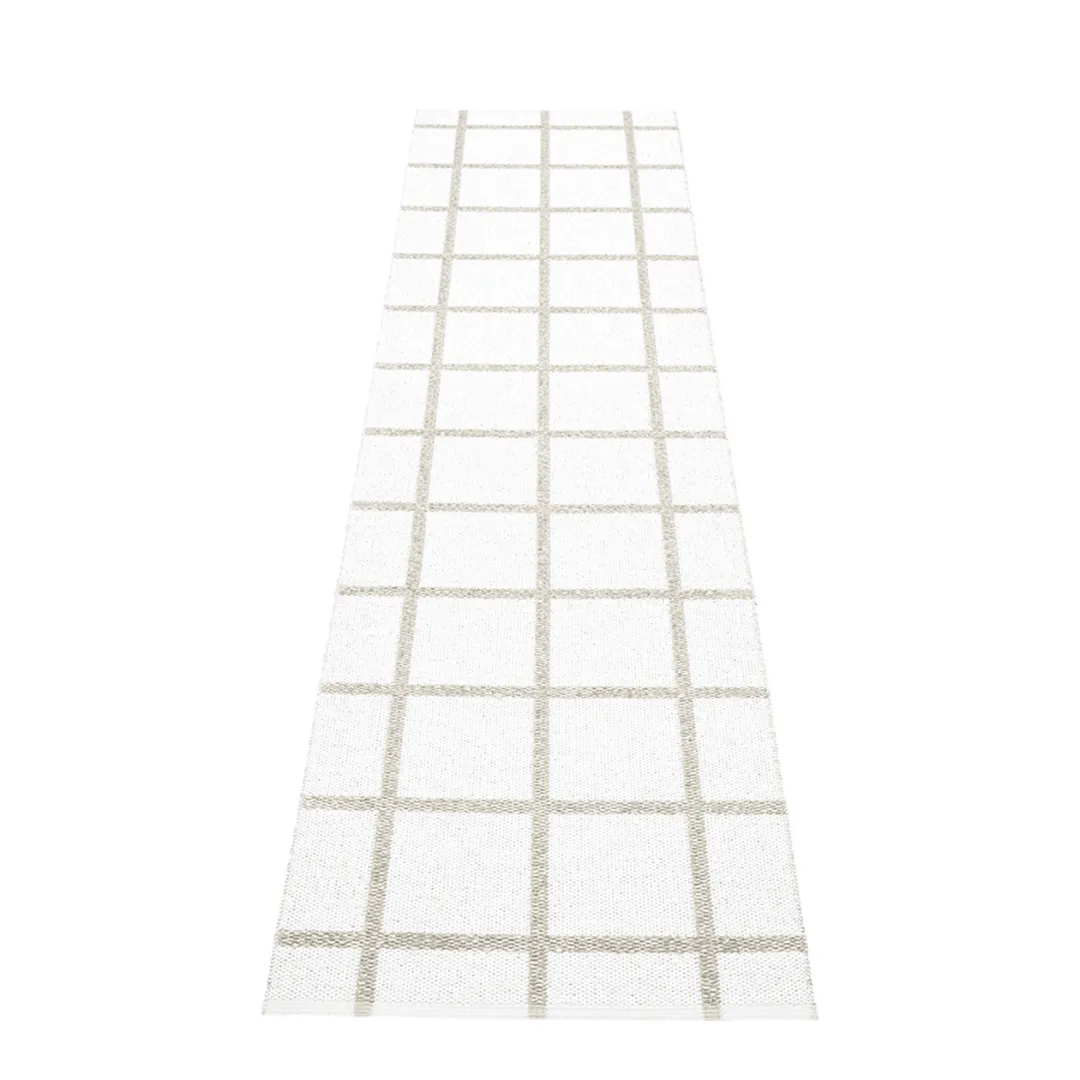 Ada Rug - White/Stone Metallic
