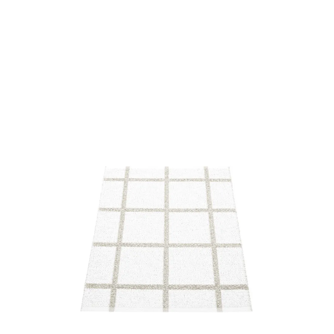 Ada Rug - White/Stone Metallic