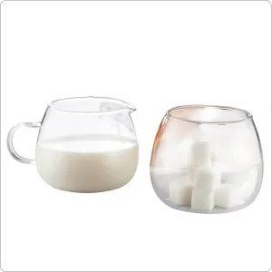 Borosilicate Glass - Milk & Sugar Pot (2 x 270ml)