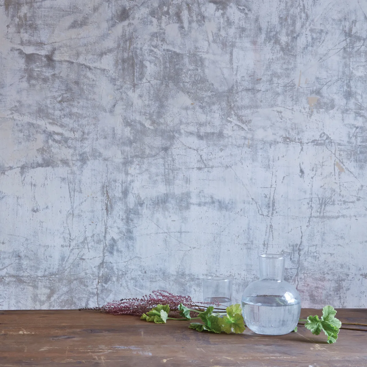 Carafe with Seeded Clear Glass