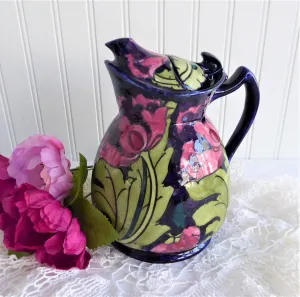 Charlotte Rhead Teapot Cosy Pot Dripless Seed Poppy Tubelined 1920s Pink Cobalt Green Rare