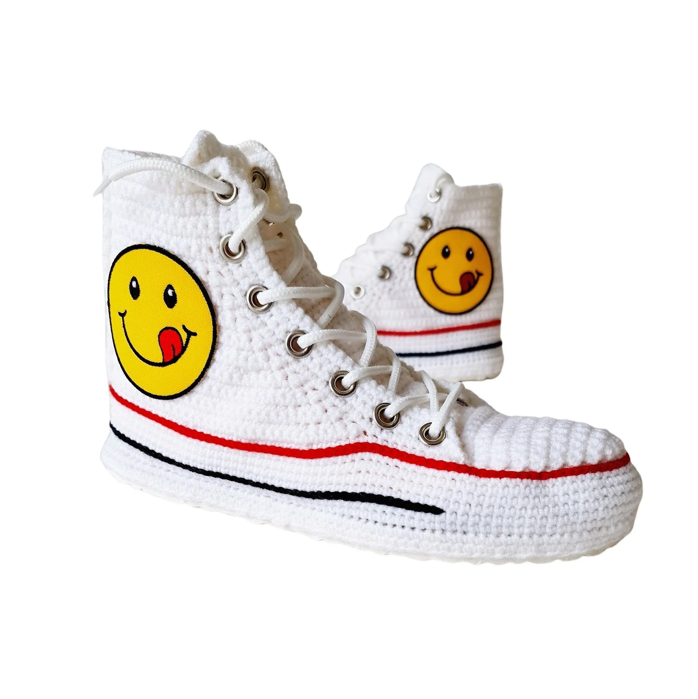 Classic Converse Shoes Emoji Casual Sneakers Custom Slippers Cotton Plush Soft