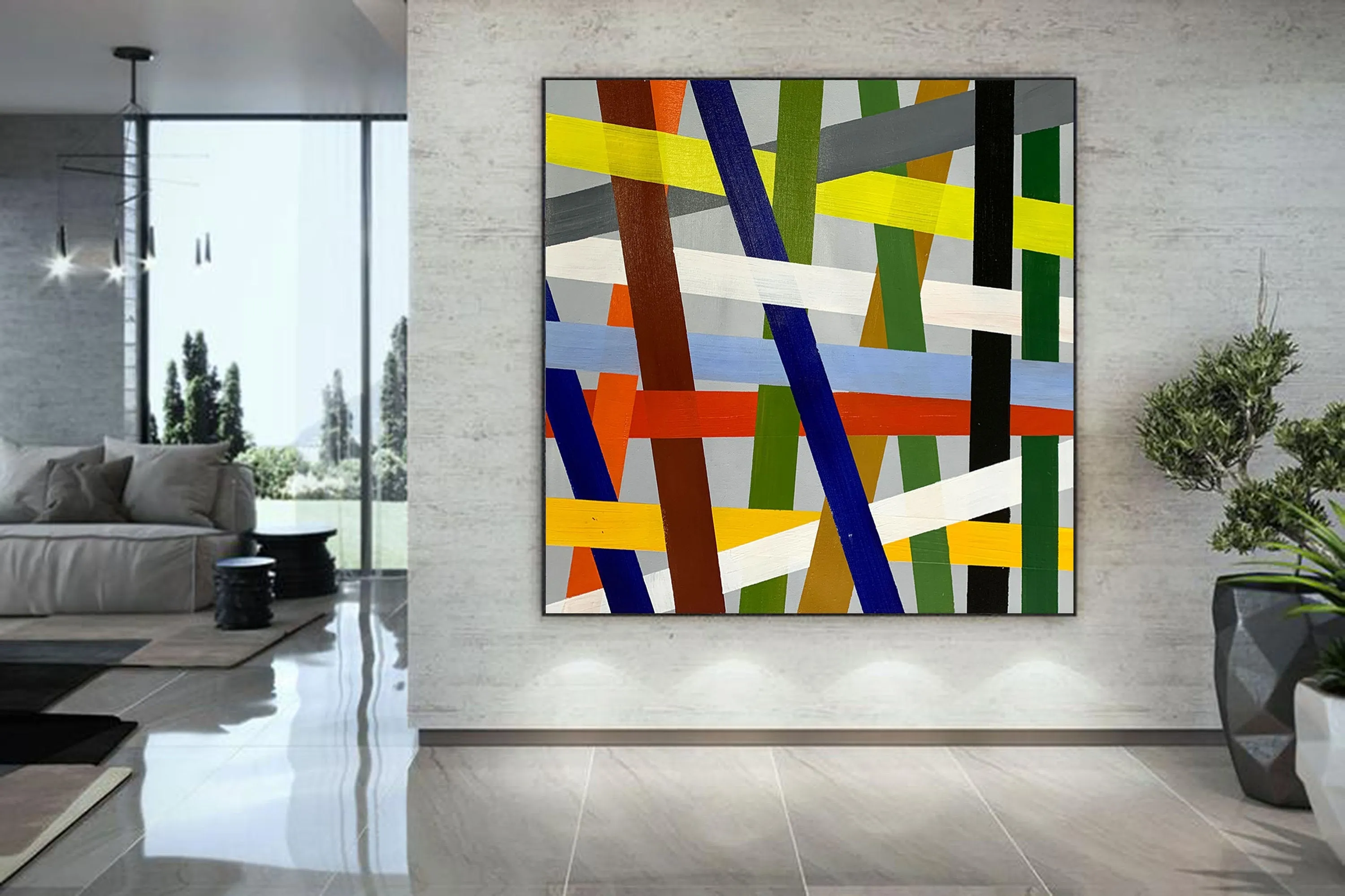 Colorful Wall Art Paintings Oversized Wall Art Yp11