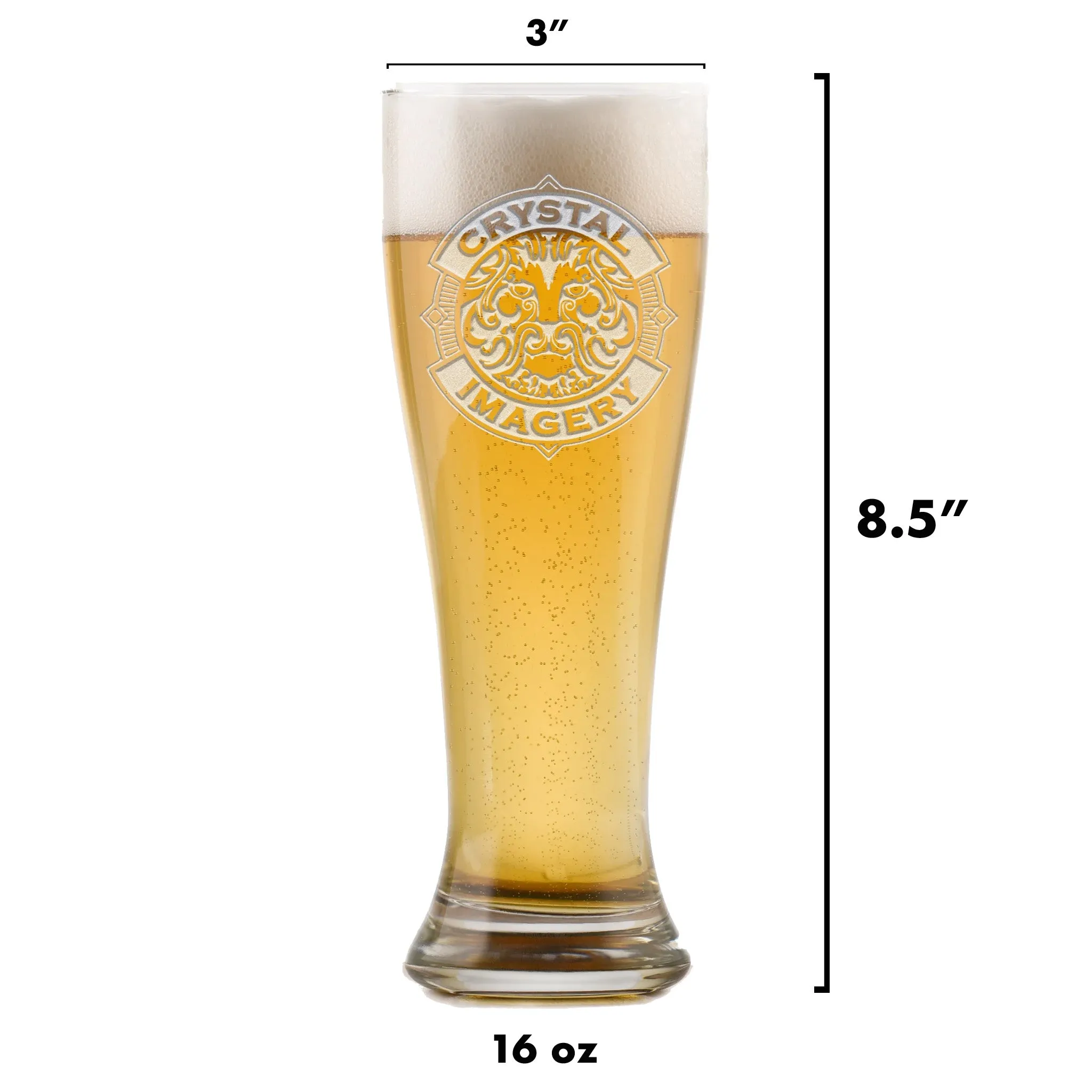 Company Logo Pilsner Beer Glass (Single Glass)