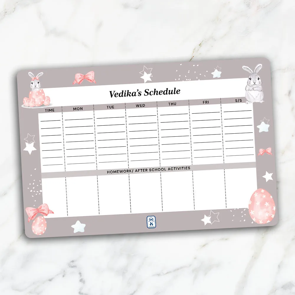 Easter Bunnies Kids Schedule Planner