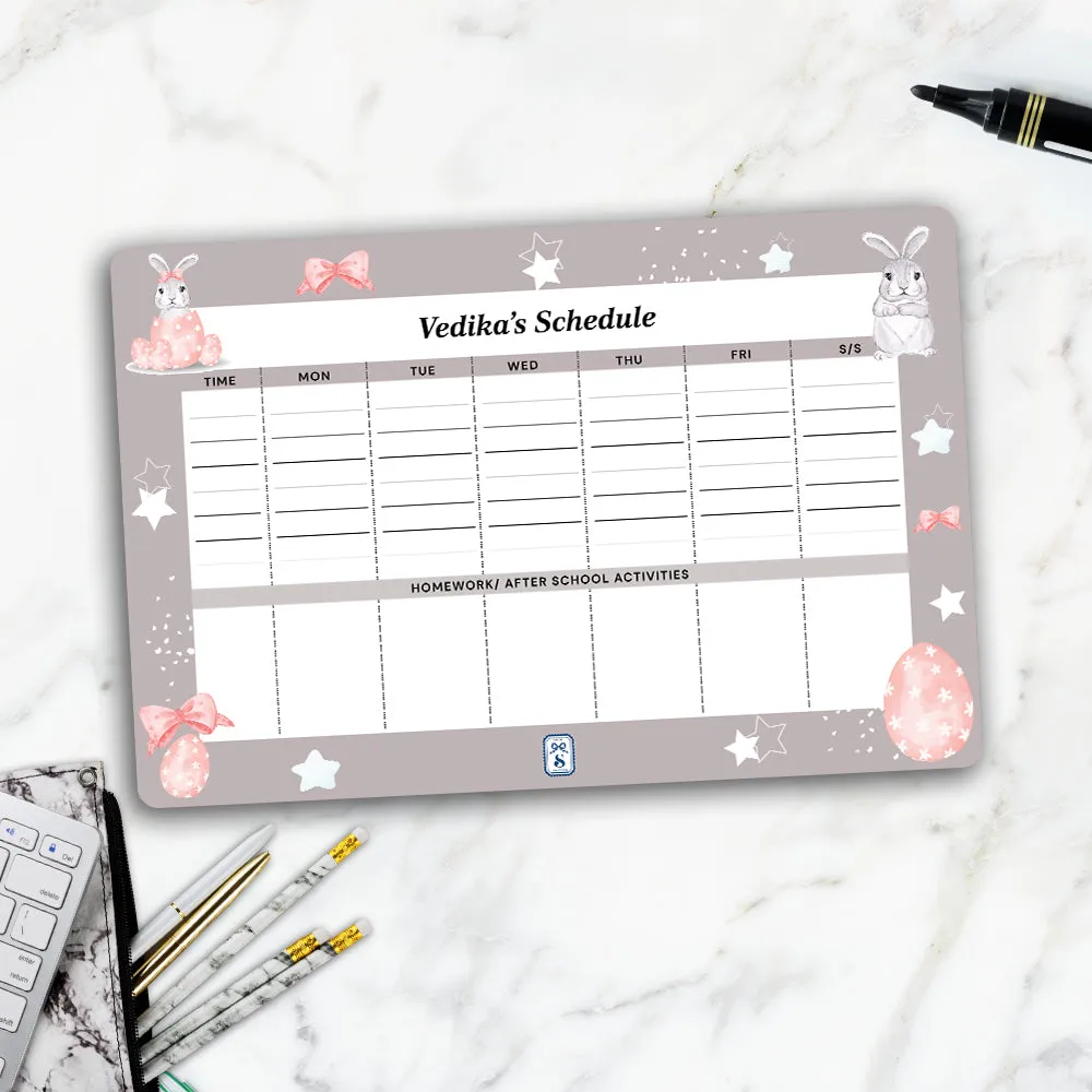 Easter Bunnies Kids Schedule Planner