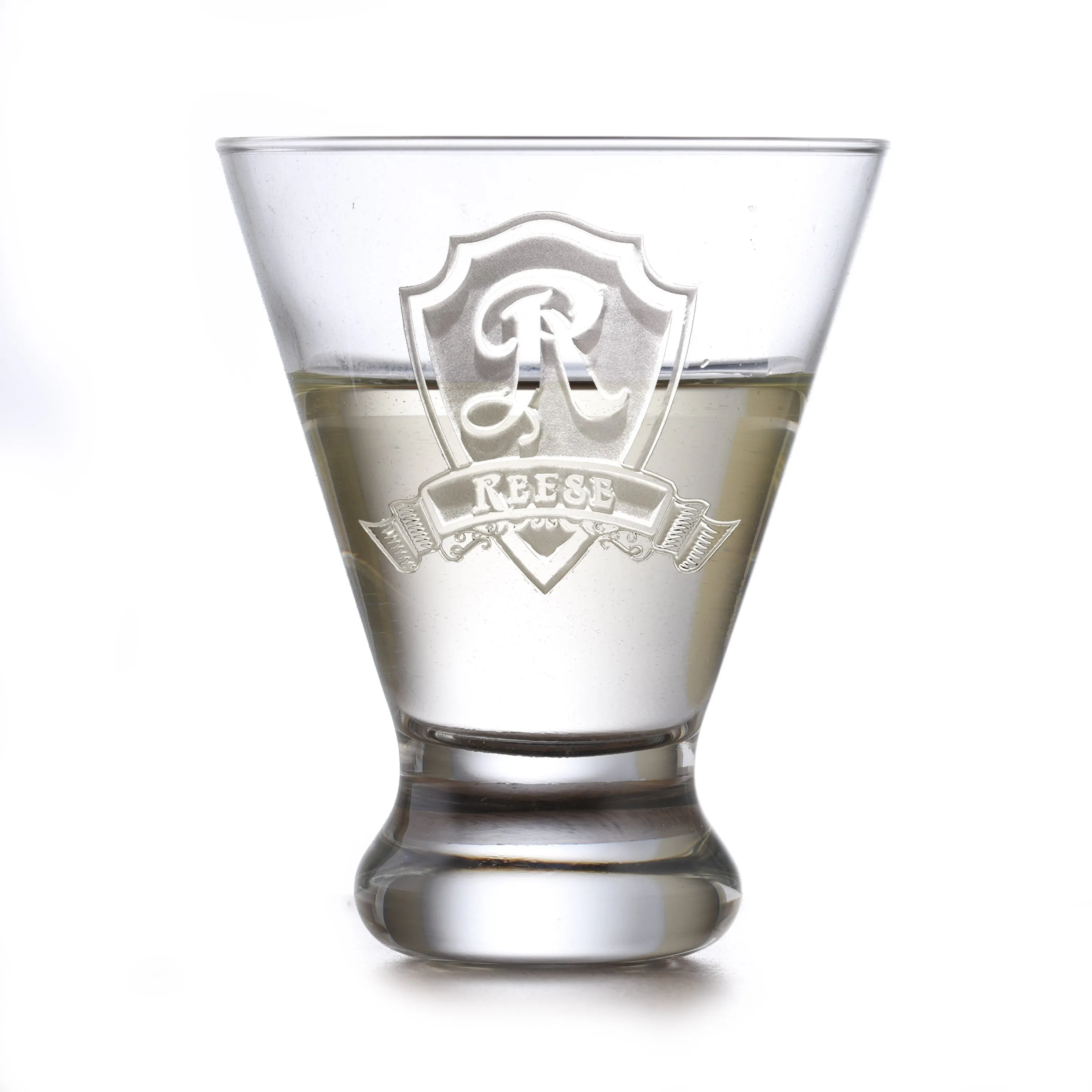 Engraved Martini Cosmopolitan Glass