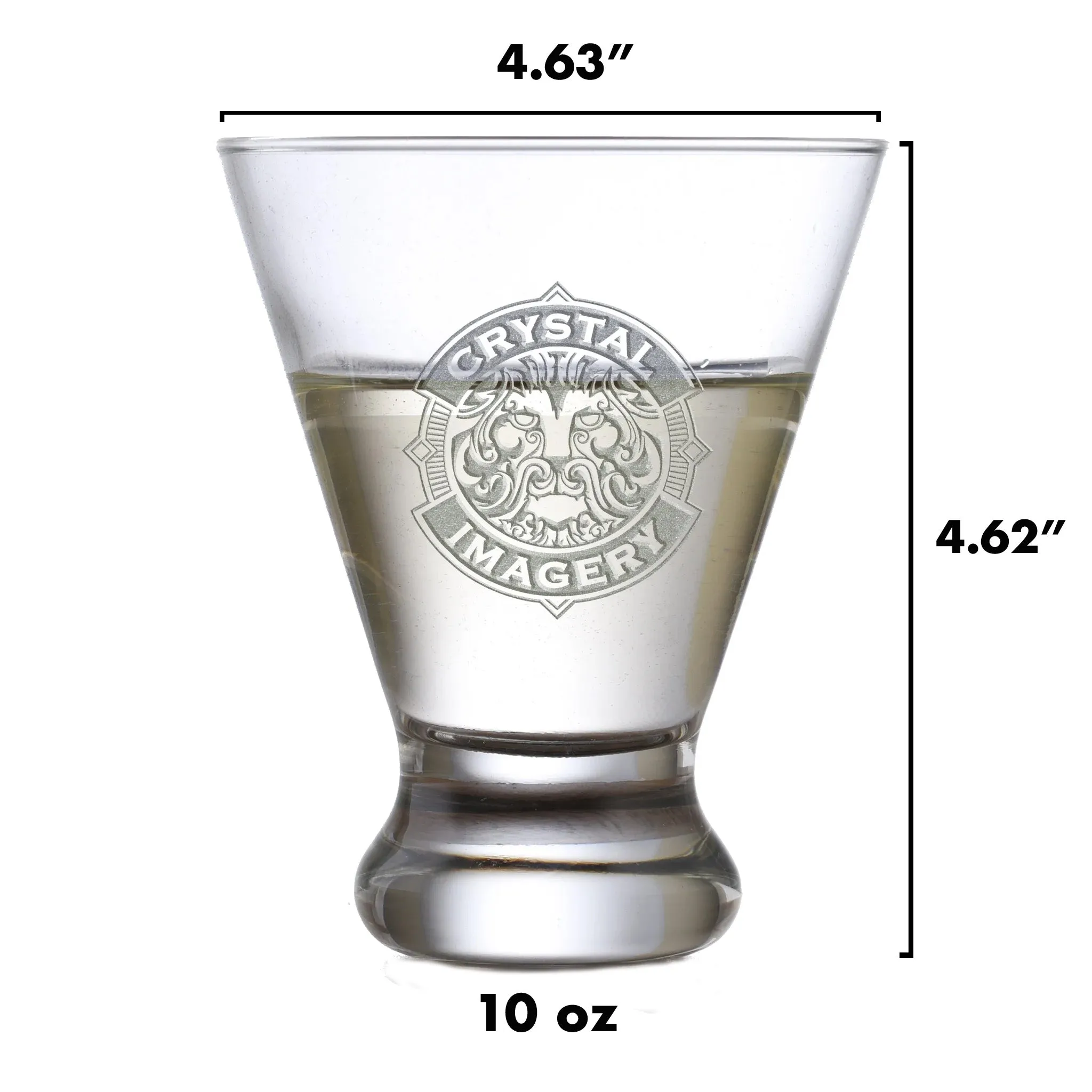 Engraved Martini Cosmopolitan Glass