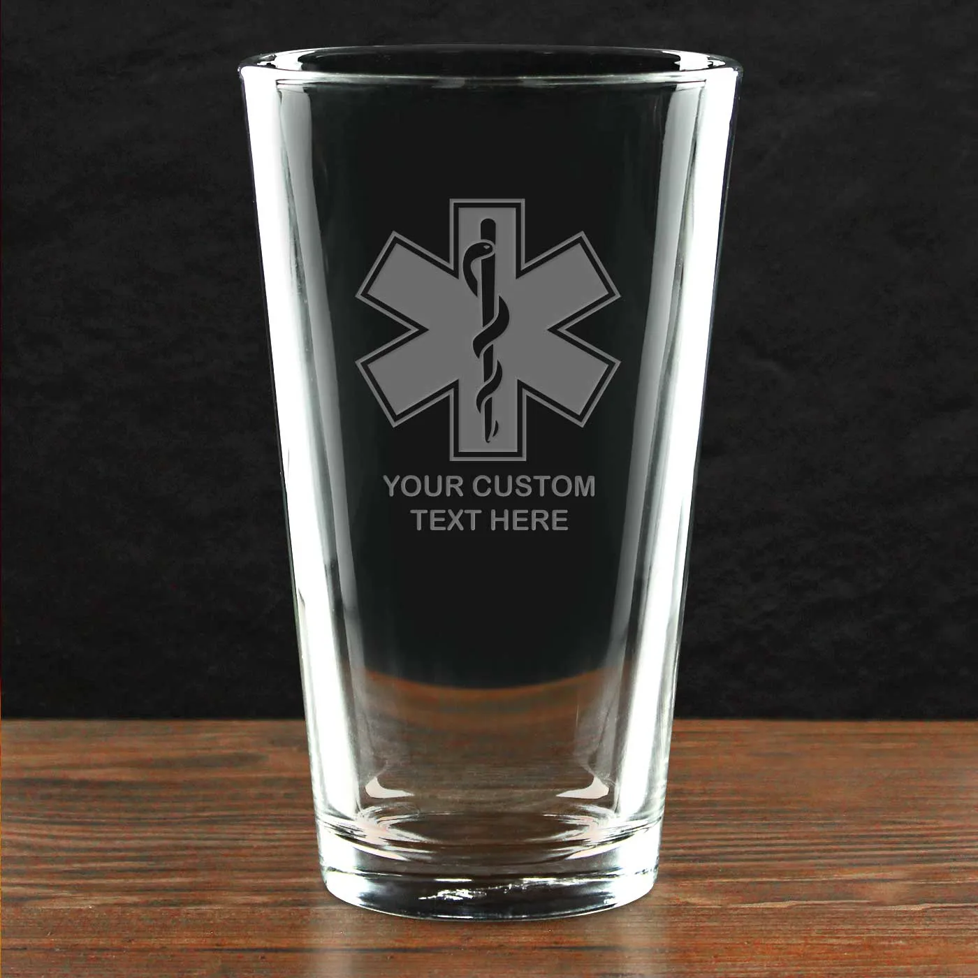 Firefighter & First Responders 'Build Your Glass' Personalized Pint Glass