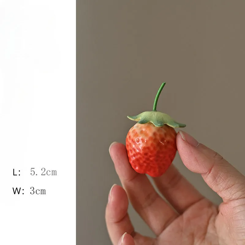 Gohobi Handmade Strawberry Cherry Tomato Fruit Ornament