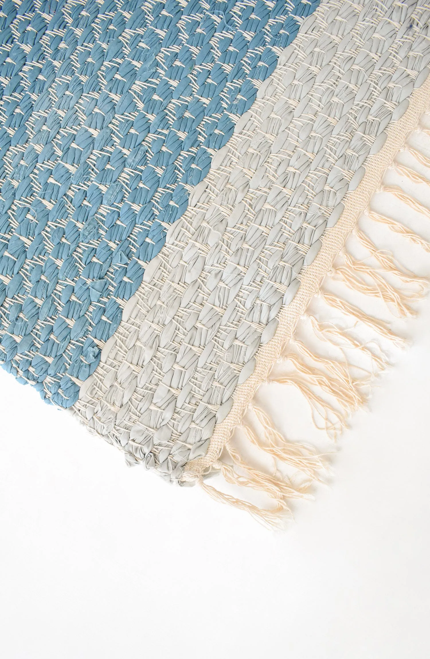Handmade Recycled Cotton RUG 7 ft x 4 ft (H-RUGS-22-006)