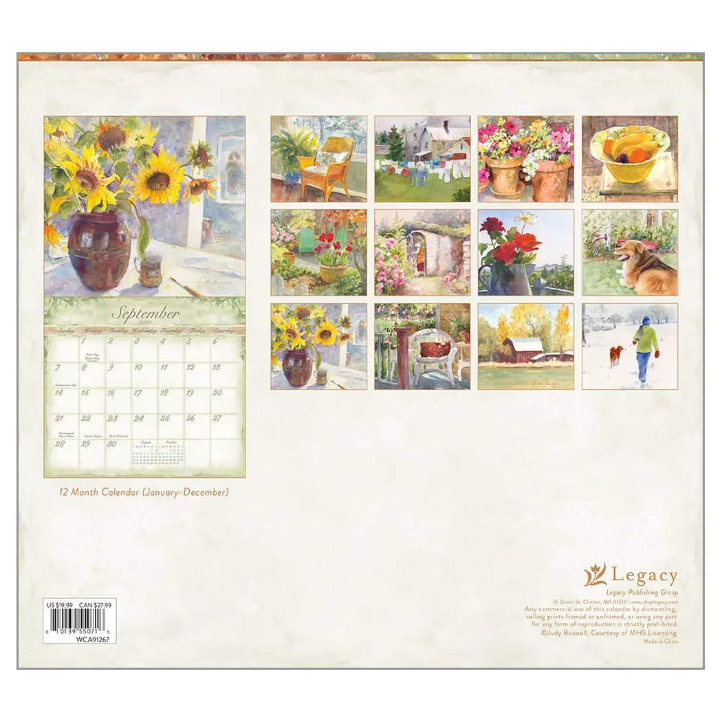 Judy Buswell Watercolors 2025 | Wall Calendar