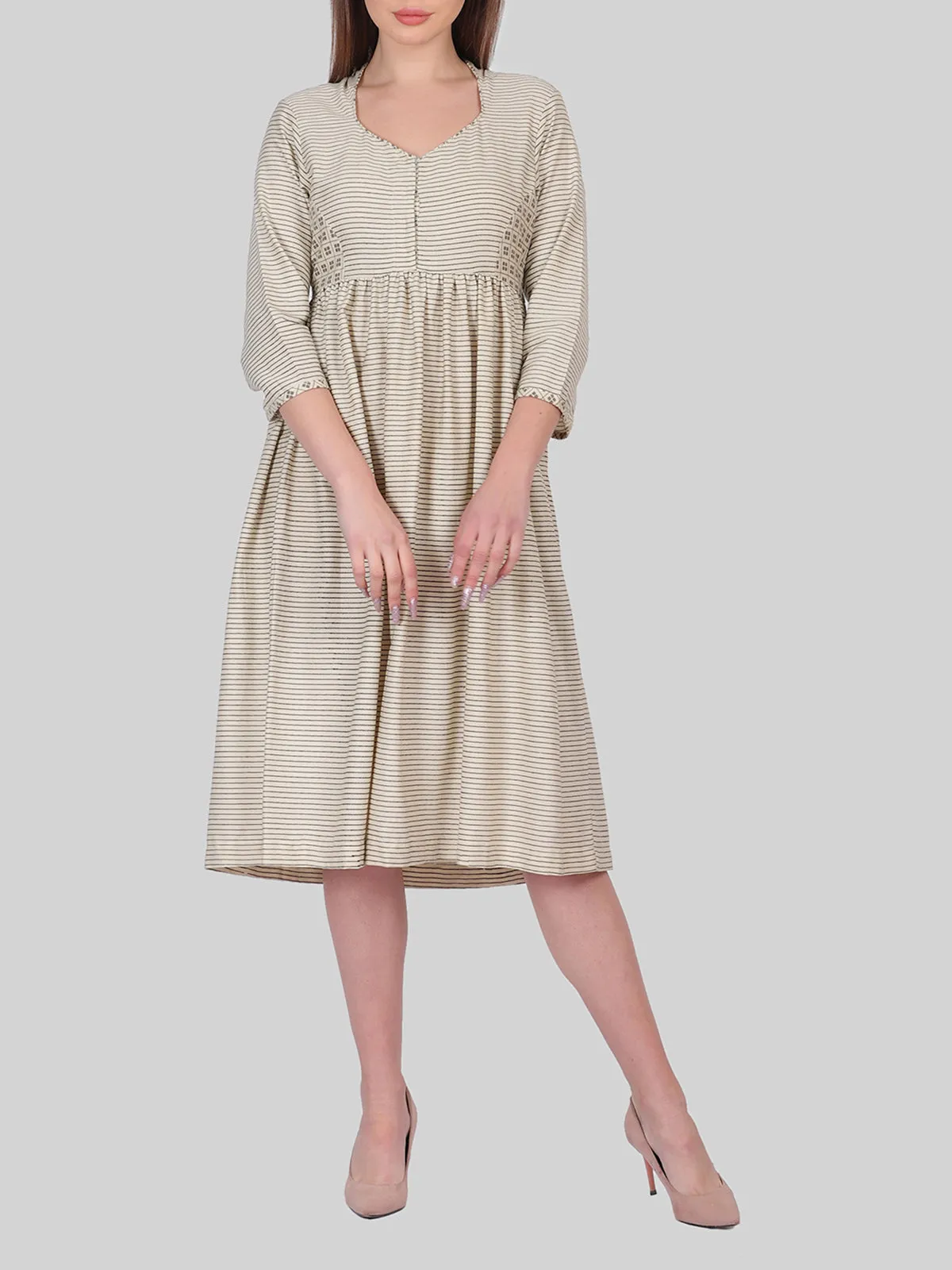 Khadi Dress Beige