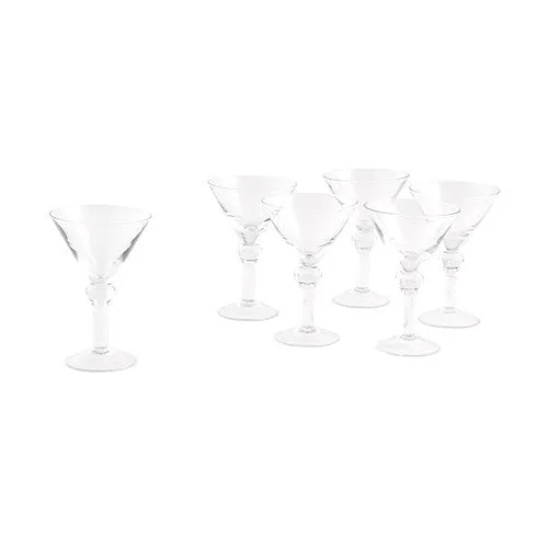 Mini Martini Wedding Party Favor Glasses (Pack of 6)