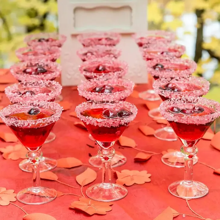 Mini Martini Wedding Party Favor Glasses (Pack of 6)