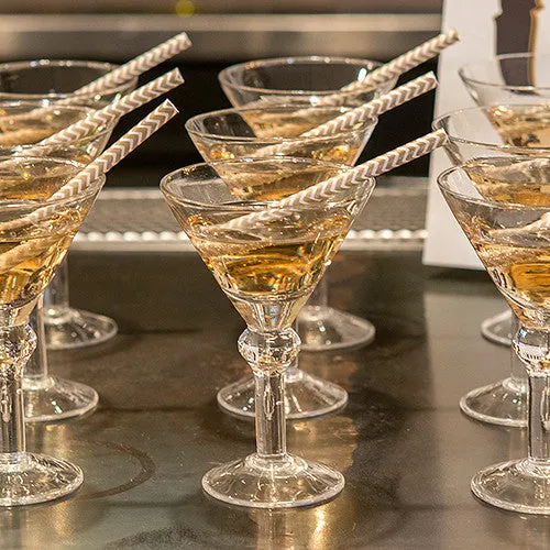 Mini Martini Wedding Party Favor Glasses (Pack of 6)
