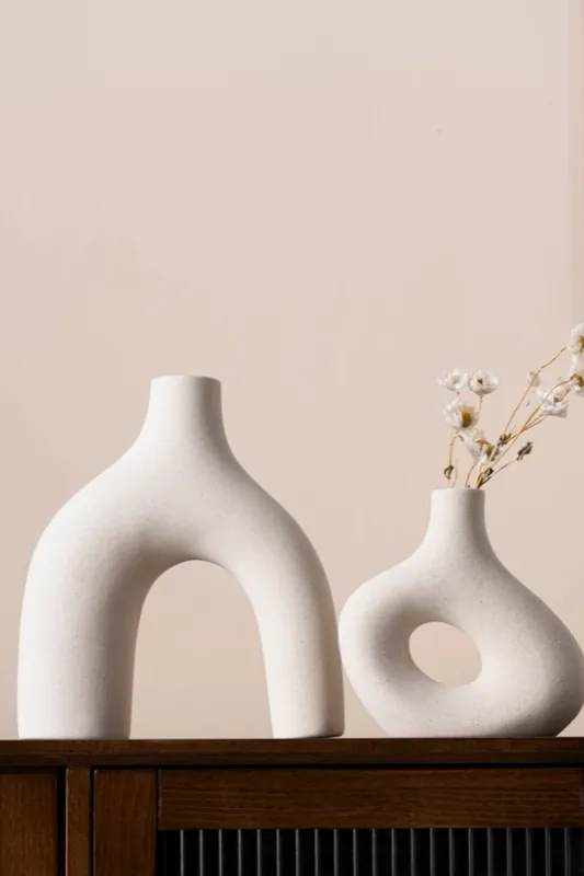 Off White Nordic Vase
