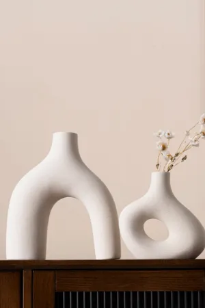 Off White Nordic Vase