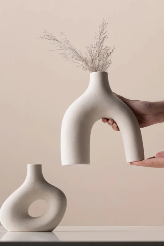 Off White Nordic Vase