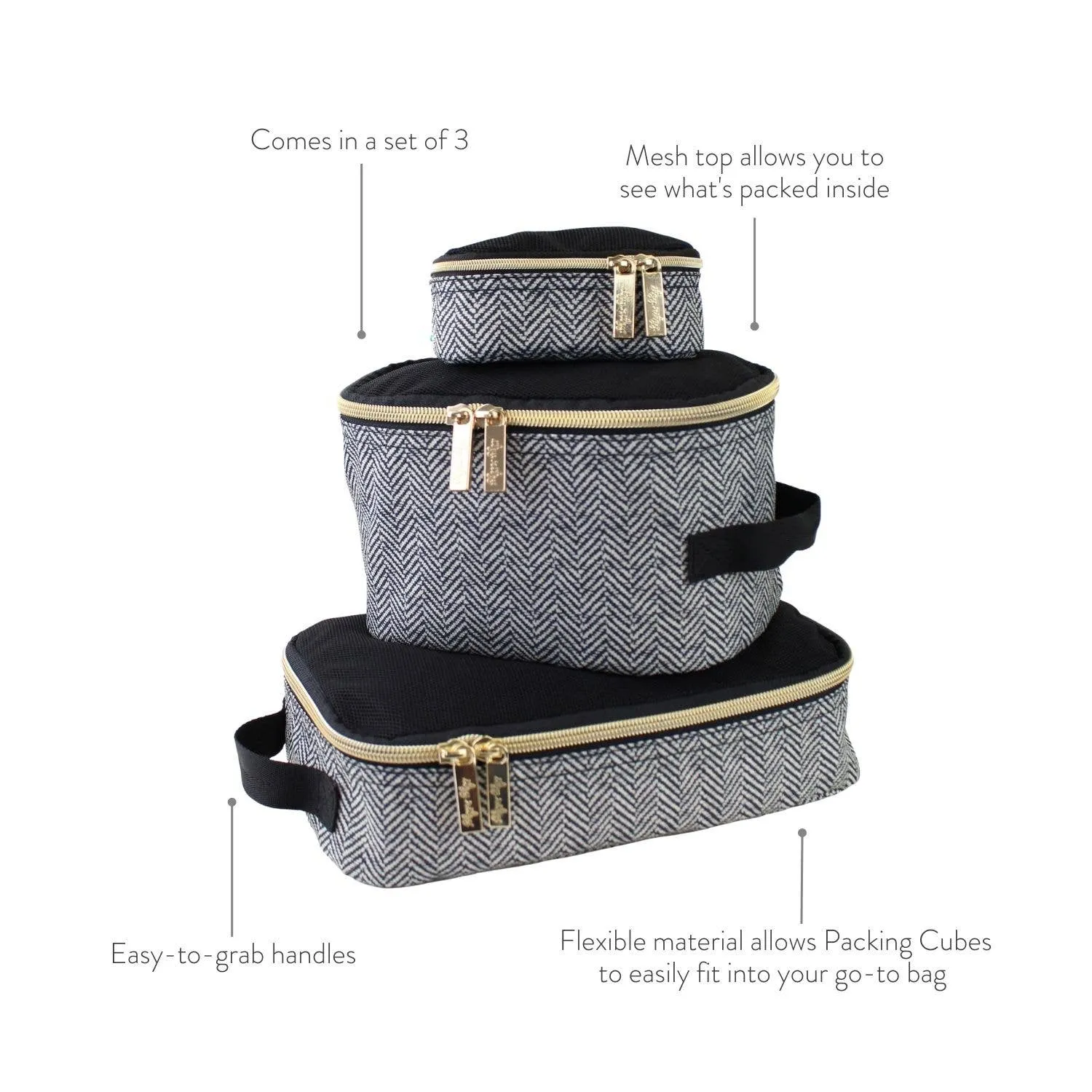 Pack Like a Boss Terracotta Sun Diaper Bag Packing Cubes