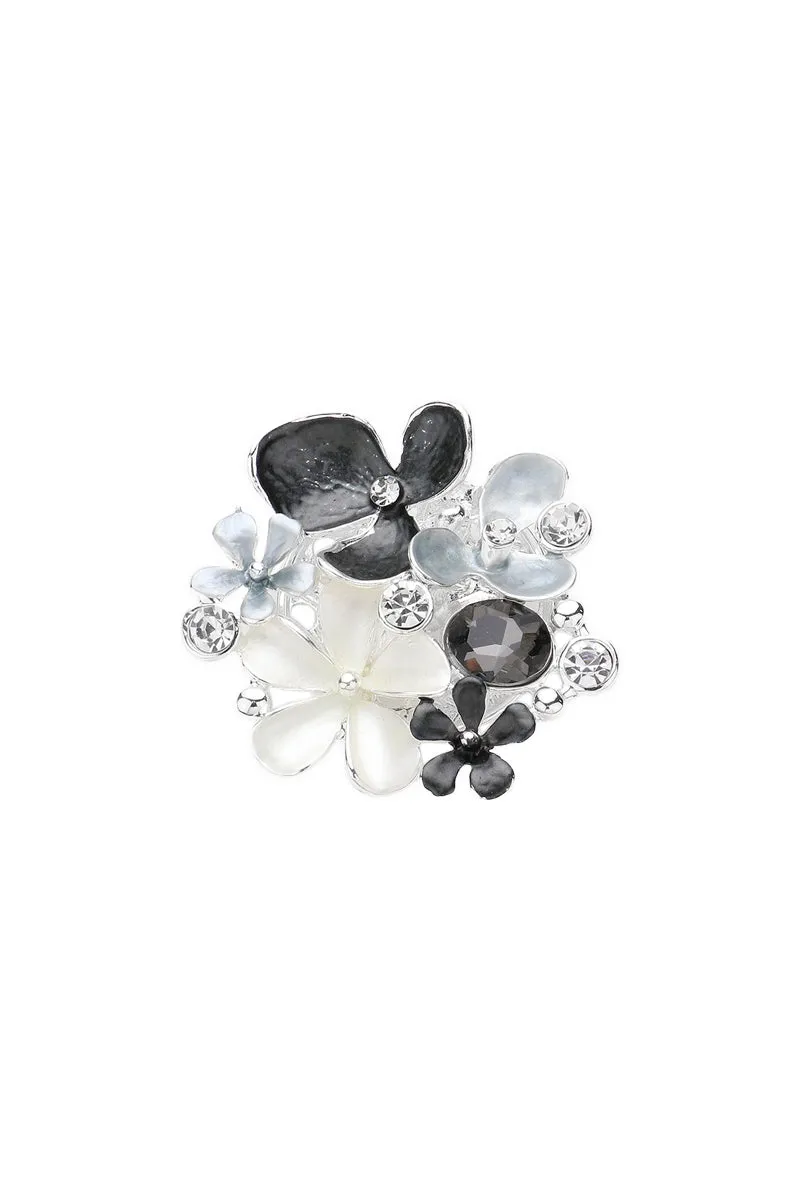 Sparkle Flower Magnetic Brooch