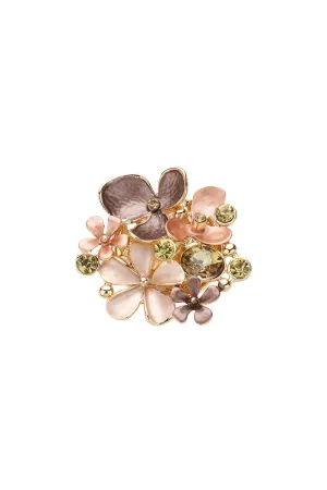 Sparkle Flower Magnetic Brooch