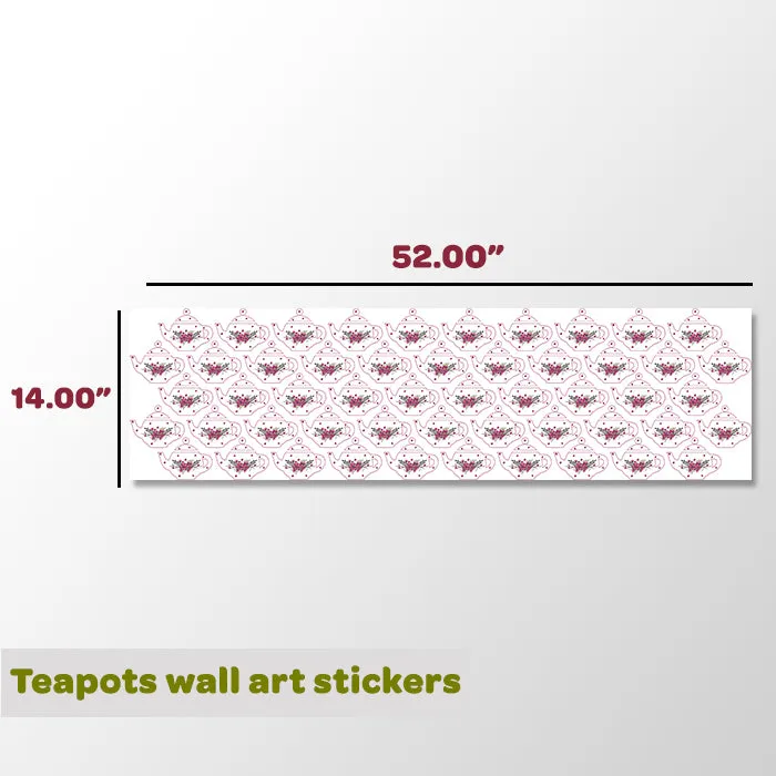 Teapots Mini Wall Art Stickers