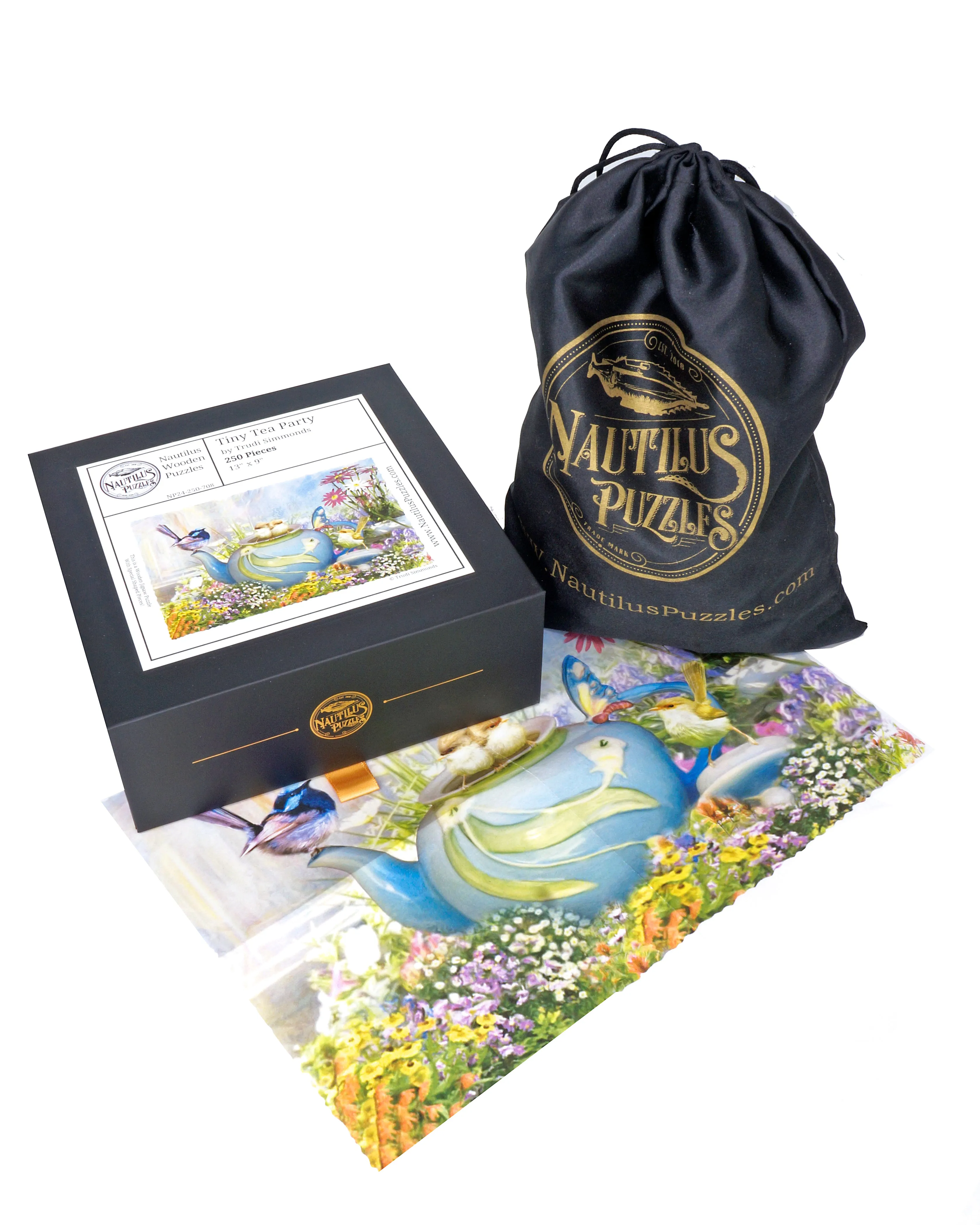 Tiny Tea Party (250 Piece Wooden Jigsaw Puzzle)