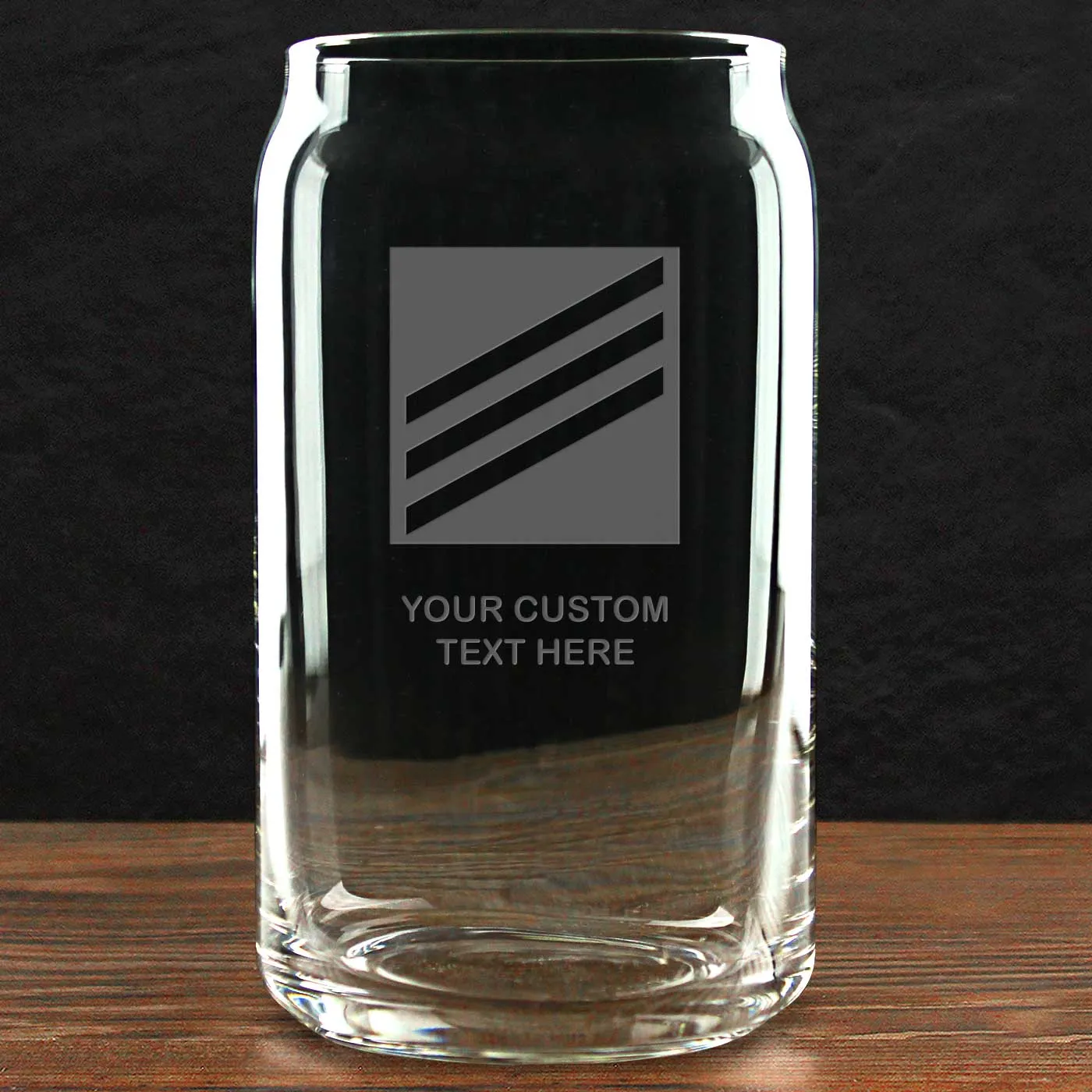 US Navy 'Build Your Glass' Personalized 16 oz Beer Can Glass