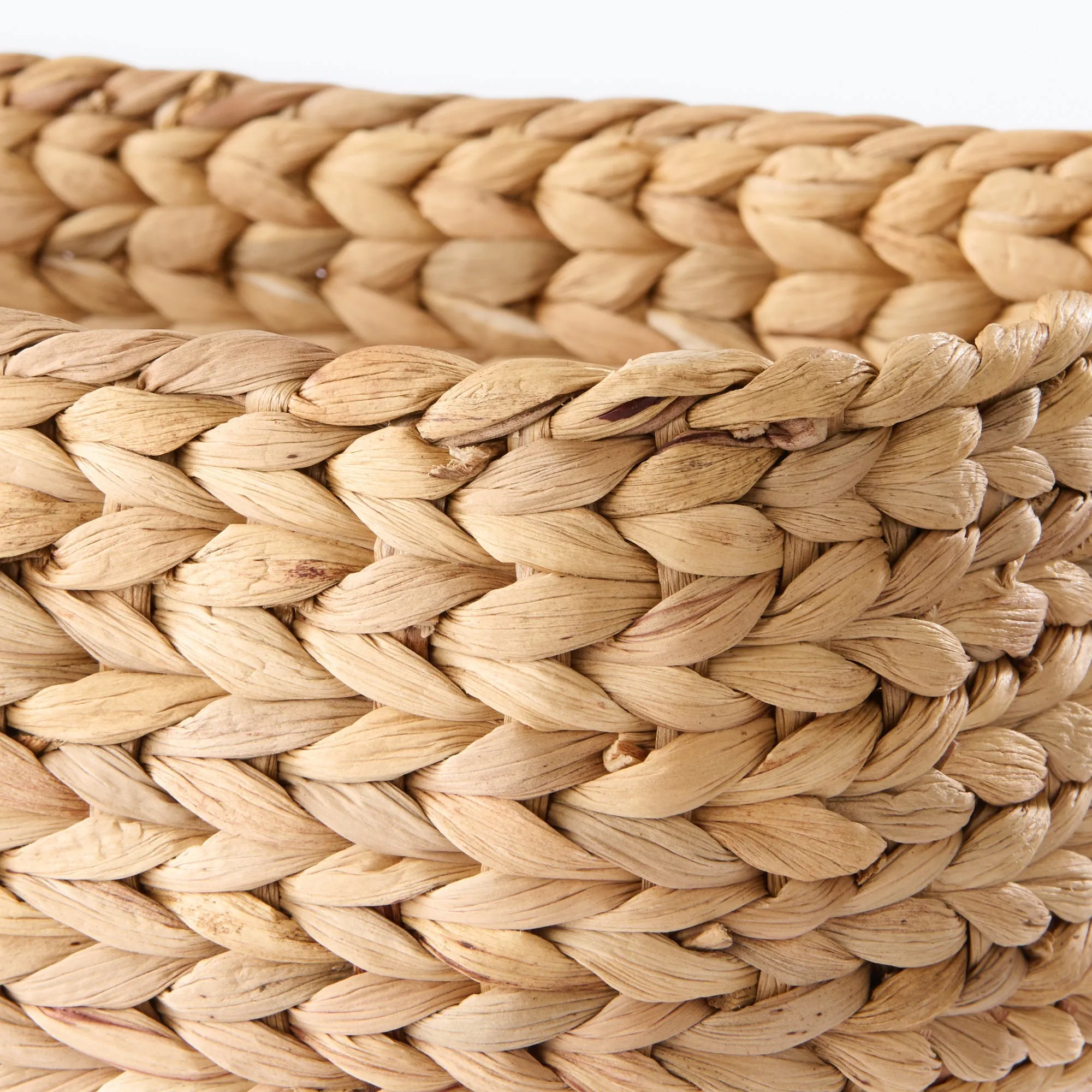 Water Hyacinth Basket - Rectangle - Small W34 x D23 x H12 cm