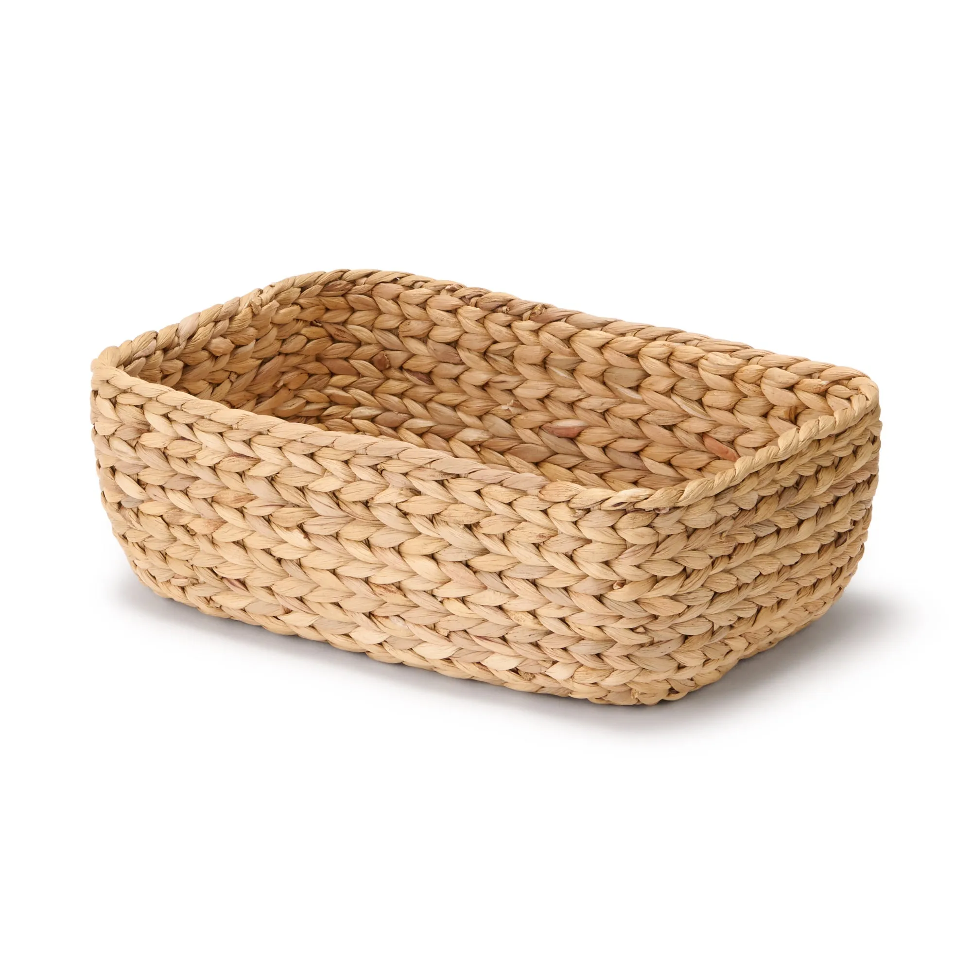 Water Hyacinth Basket - Rectangle - Small W34 x D23 x H12 cm