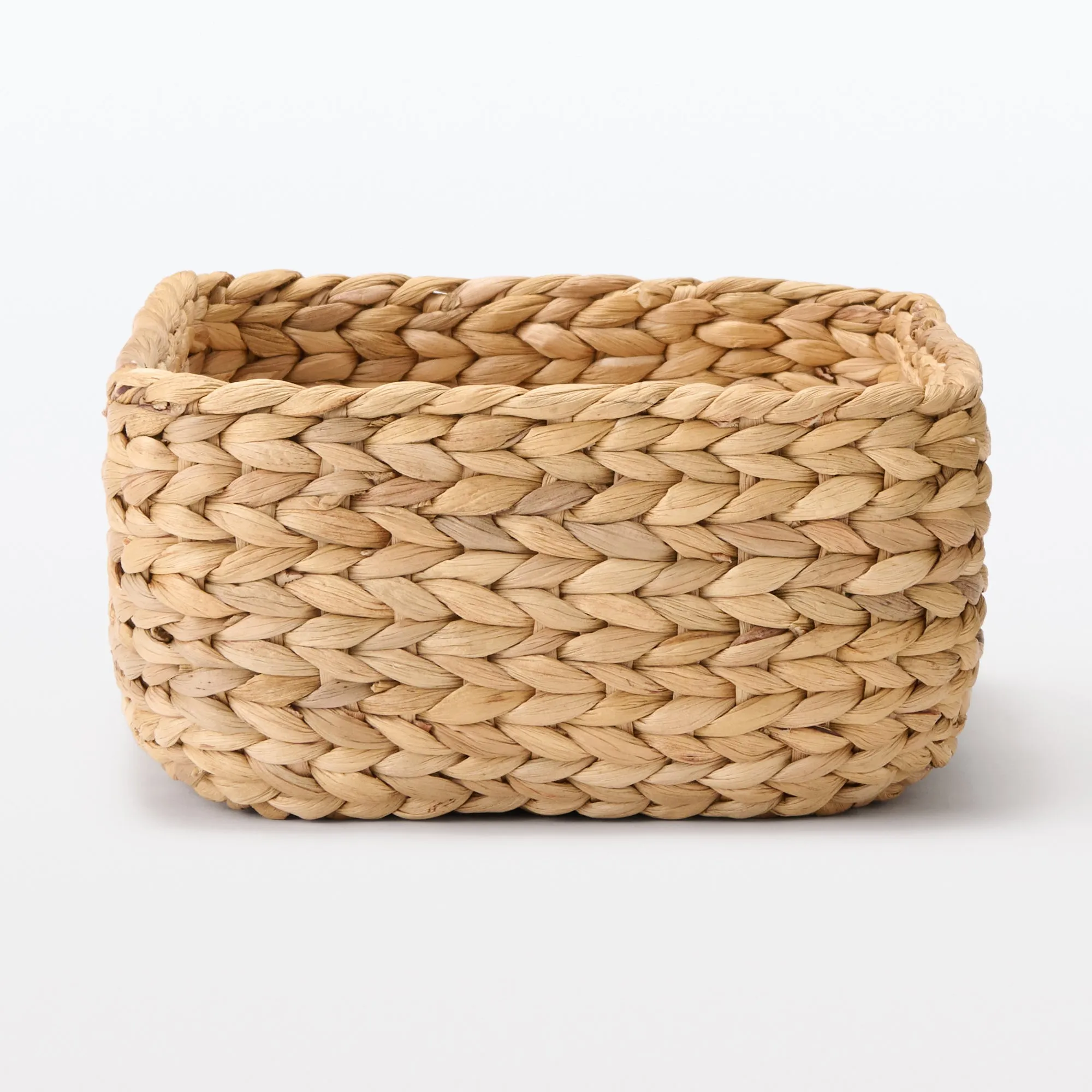 Water Hyacinth Basket - Rectangle - Small W34 x D23 x H12 cm